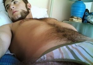 Id love to lay my head down on that chest on a cold day like today