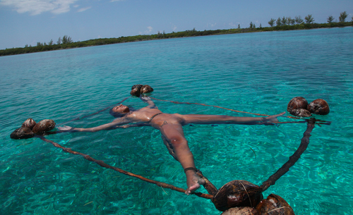 stretched at sea