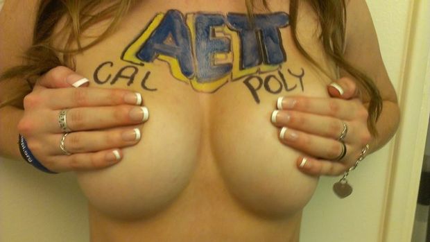 Rush boobs at Cal Poly