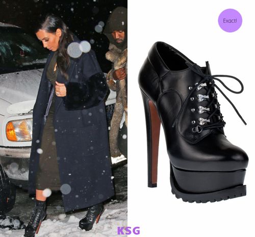 kimstyleguide: Kim Kardashian out in NYC (Feb.15) wearing...