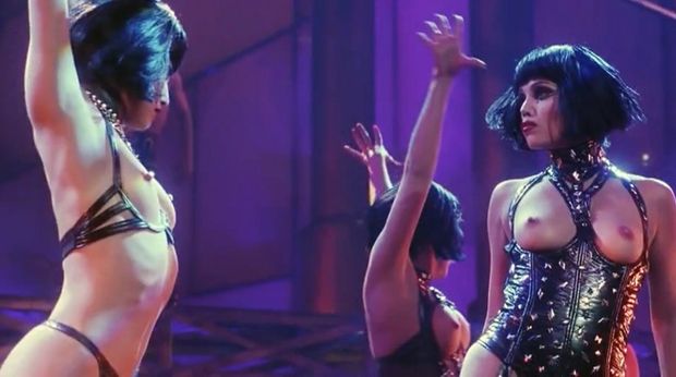Gina Gershon and Elizabeth Barkley nude from Showgirls