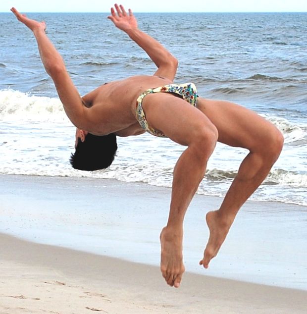 2. Beach beauty - Where else do you get the opportunity to display the beauty of the human form?