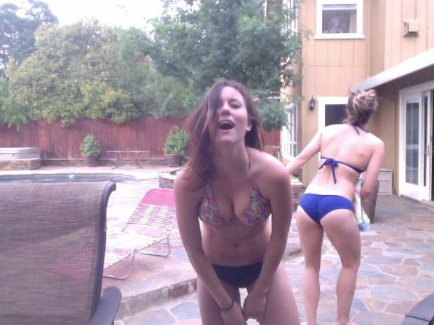 two sluts with great bodies fooling around