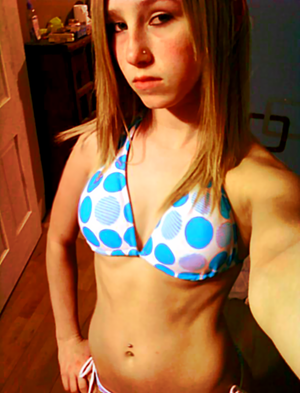 selfshot girl with attitude