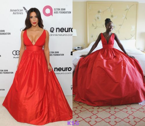 kimstyleguide: Kim Kardashian at the 22nd Annual Elton...