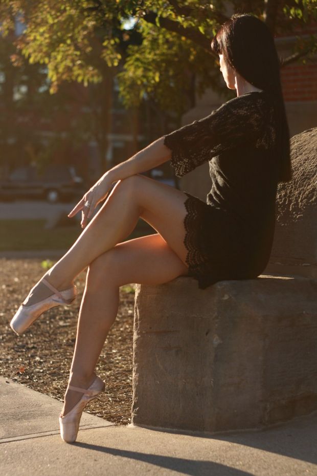 Ballet Dancer's Outdoors Repose
