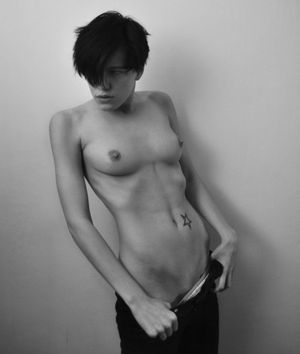 Erika Linder - androgynous Swedish model (queer)
