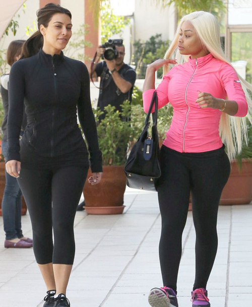March 5, 2014 - Kim Kardashian & Blac Chyna going to the...