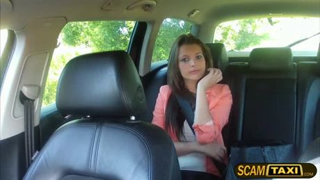 Sexy Liona does not have her wallet with her and she gets her tight pussy crammed with an enormous dick fucking her doggy style as payment.