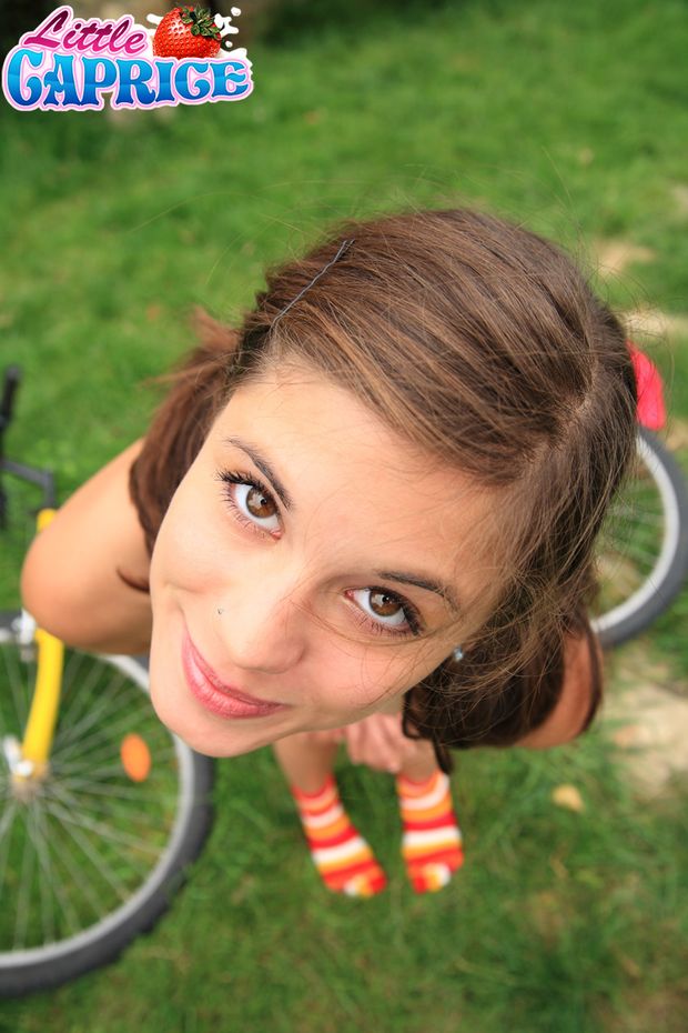 Little Caprice gets down...