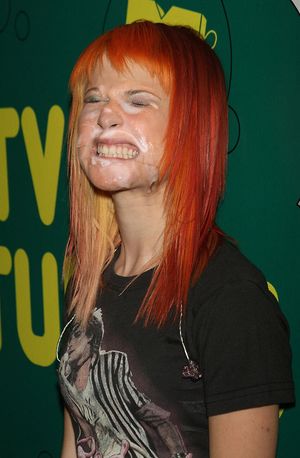 Celeb facial cumshots