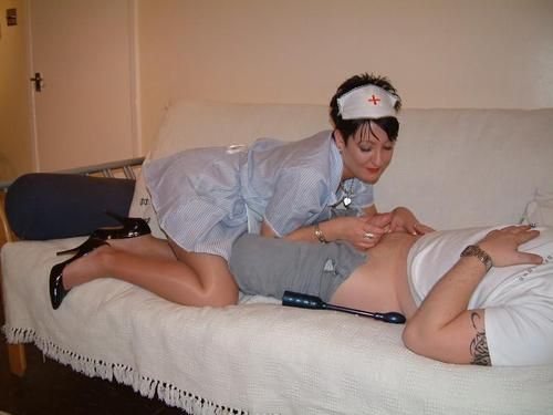"Well let’s just take a look at what could be going on down here."
More CFNM @
The post “Well let’s just take a look at what could be going on… appeared first on Femdom Fetish - BDSM.