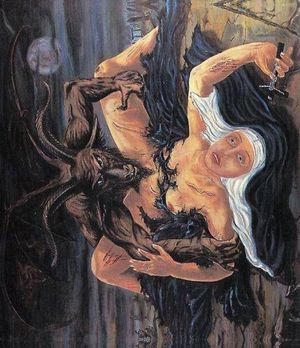 Exorcism gone wrong, the demon takes advantage of the poor nun