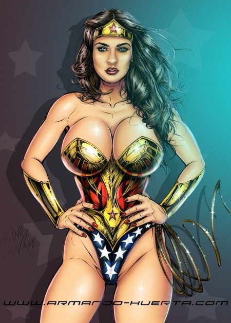 Wonder Woman art by Armanda Huerta