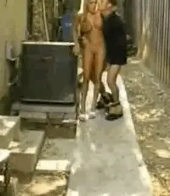 So anxious to get inside her, he forgets you can't walk with your pants around your ankles.