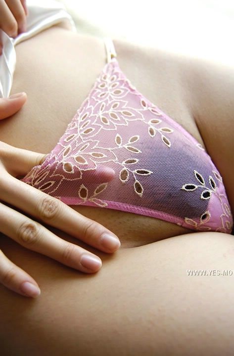 Sheer pink panties