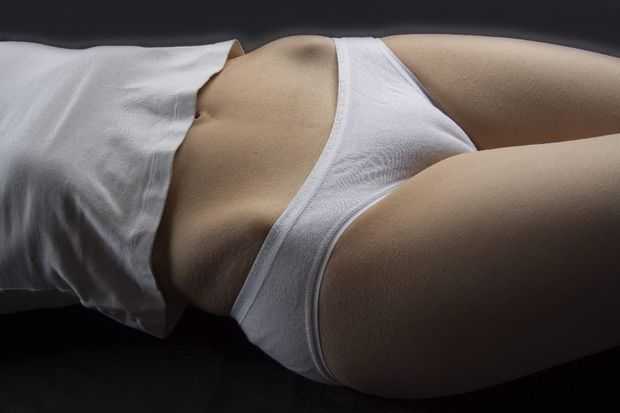Plain white panties