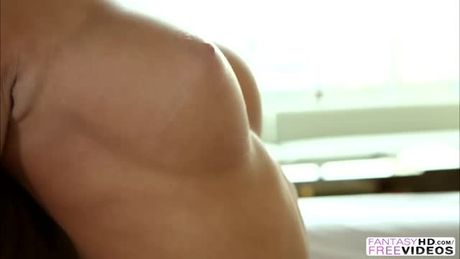 August Ames fucked while on a workout