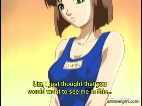 Swimsuit hentai cutie gets fingered and licked her wetpussy