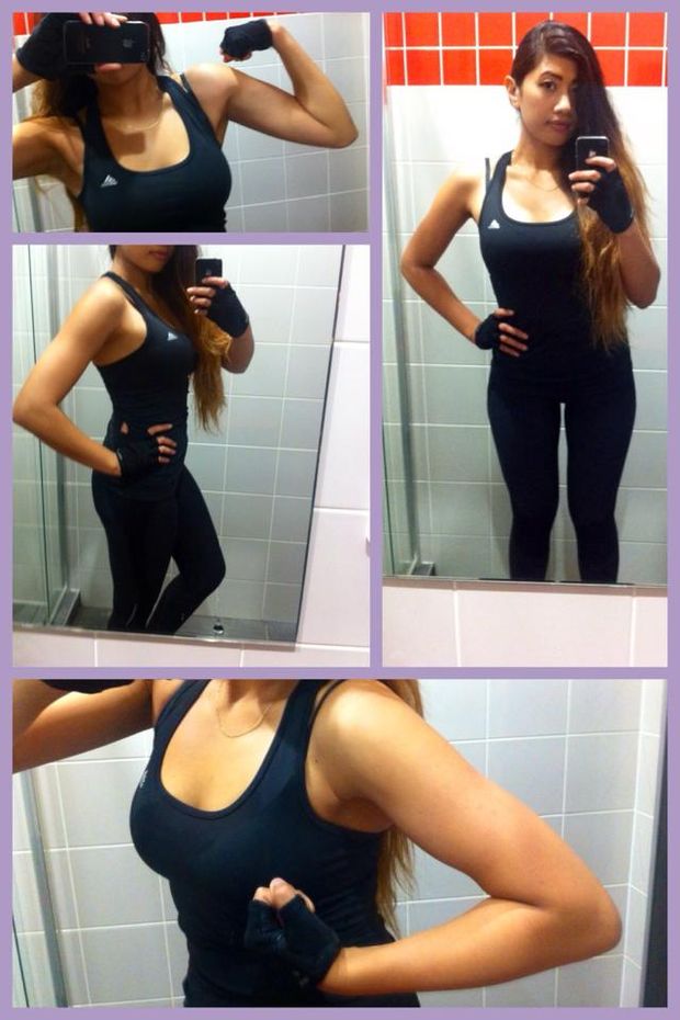 Linh is back! She never hesitates to post photos at the Gym.