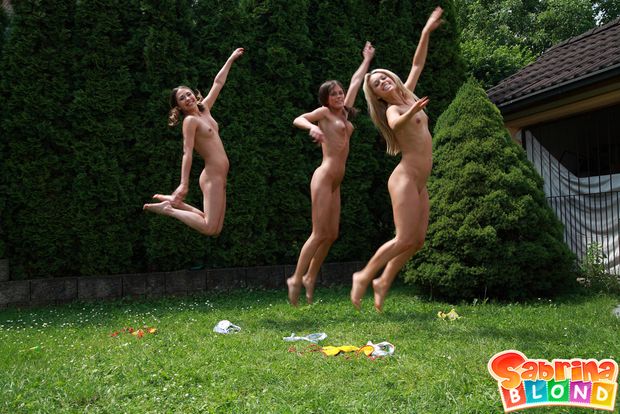 Sabrina Blond playing with...