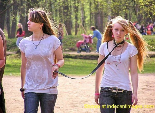 Submissive Teen on a Leash