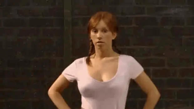 her shirt just suddenly disappears in front of everybody