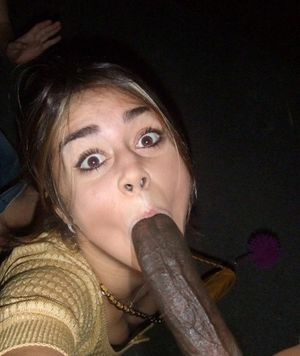 Eye popping BJ for Huge black cock