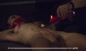 Marika Hase, a famous Japanese porn actress is screaming in silence as her mouth is gaged and her body waxed