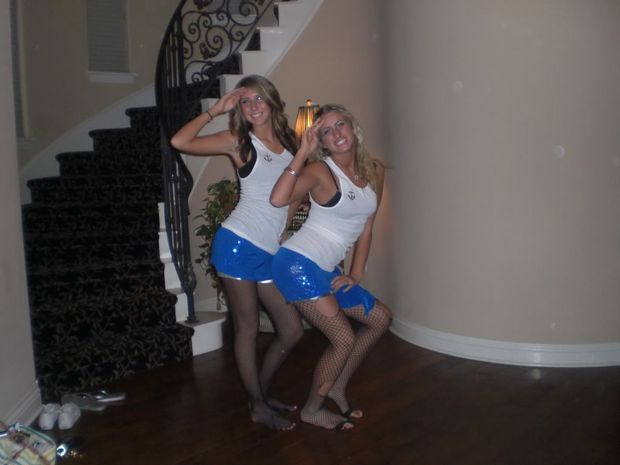 slutty college girls at a party