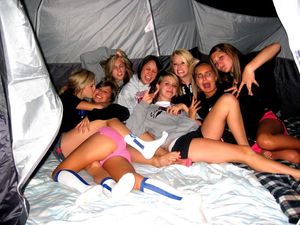 sluts camping out