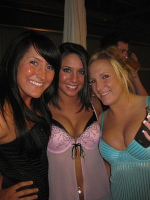 sluts at a lingerie party