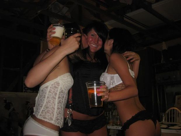 sluts at a lingerie party