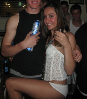 sexy slut at lingerie party