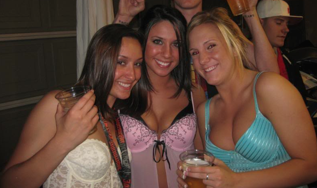 sluts at a lingerie party