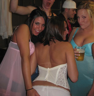 sluts at a lingerie party