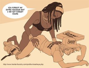 pizza delivery boy gets extra sausage