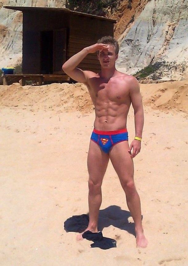 Superman on the Beach