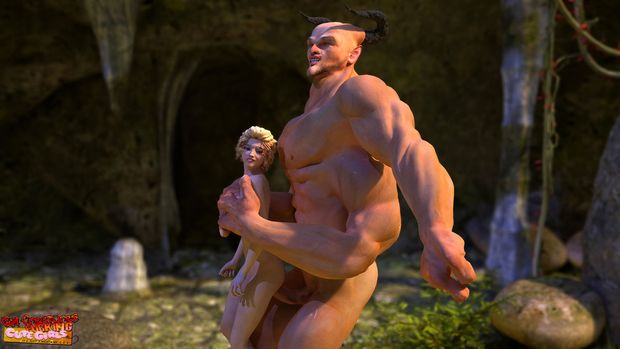 Woe to the vanquished! After heavy defeat in battle with cruel horny giant who terrorize the whole neighborhood lordly princess Kaytlen 3