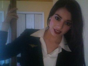 Amazingly gorgeous flight attendant