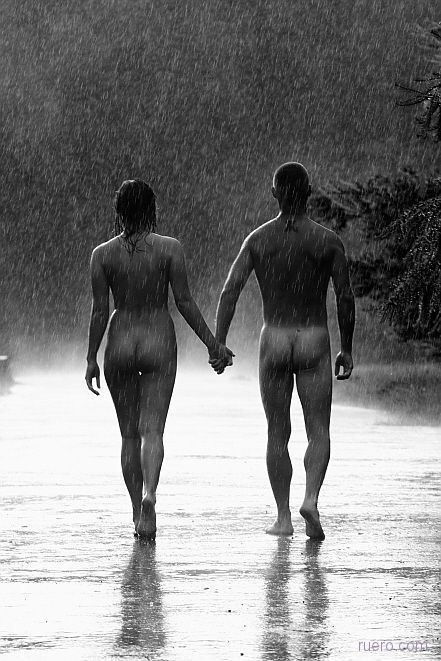 Nude in the Rain