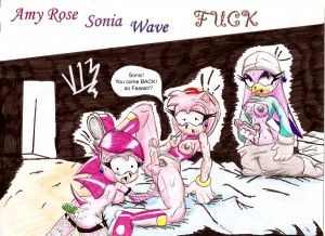 Amy Rose Sonia Wave cum orgy