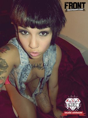 Stunning emo brunette in this pic