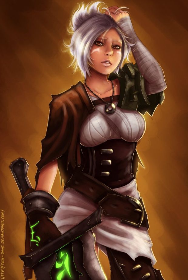 Riven, by Teh Dave, League of Legends, Riot Games