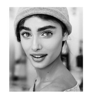 Model, Taylor Marie Hill is super-cute, eyebrows 'n' all!
