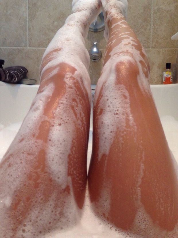 Sexy, soapy legs