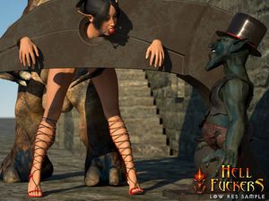 Hott elven princess cock stuffed in tight fuckholes by ugly Hell Fuckers ... 2