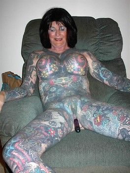 Gothic girl with tattoo #77