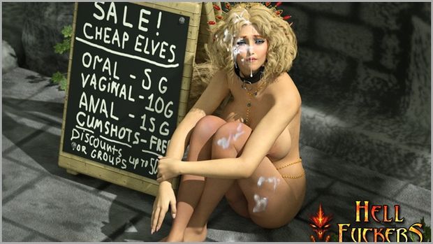 Awesome Blonde Elf Fucked and Humiliated Without Mercy