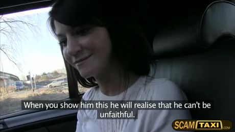 Super hot Penelope rides a taxi and gets hard fucked in the backseat of the car